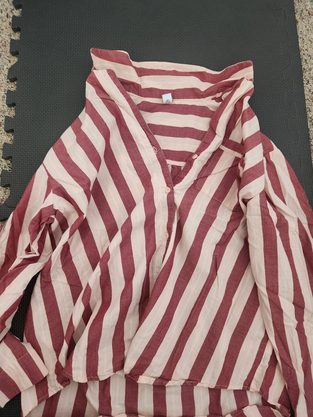 Pink And White Pajma Set